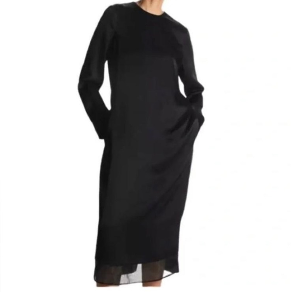 COS Black Long Sleeve Dress